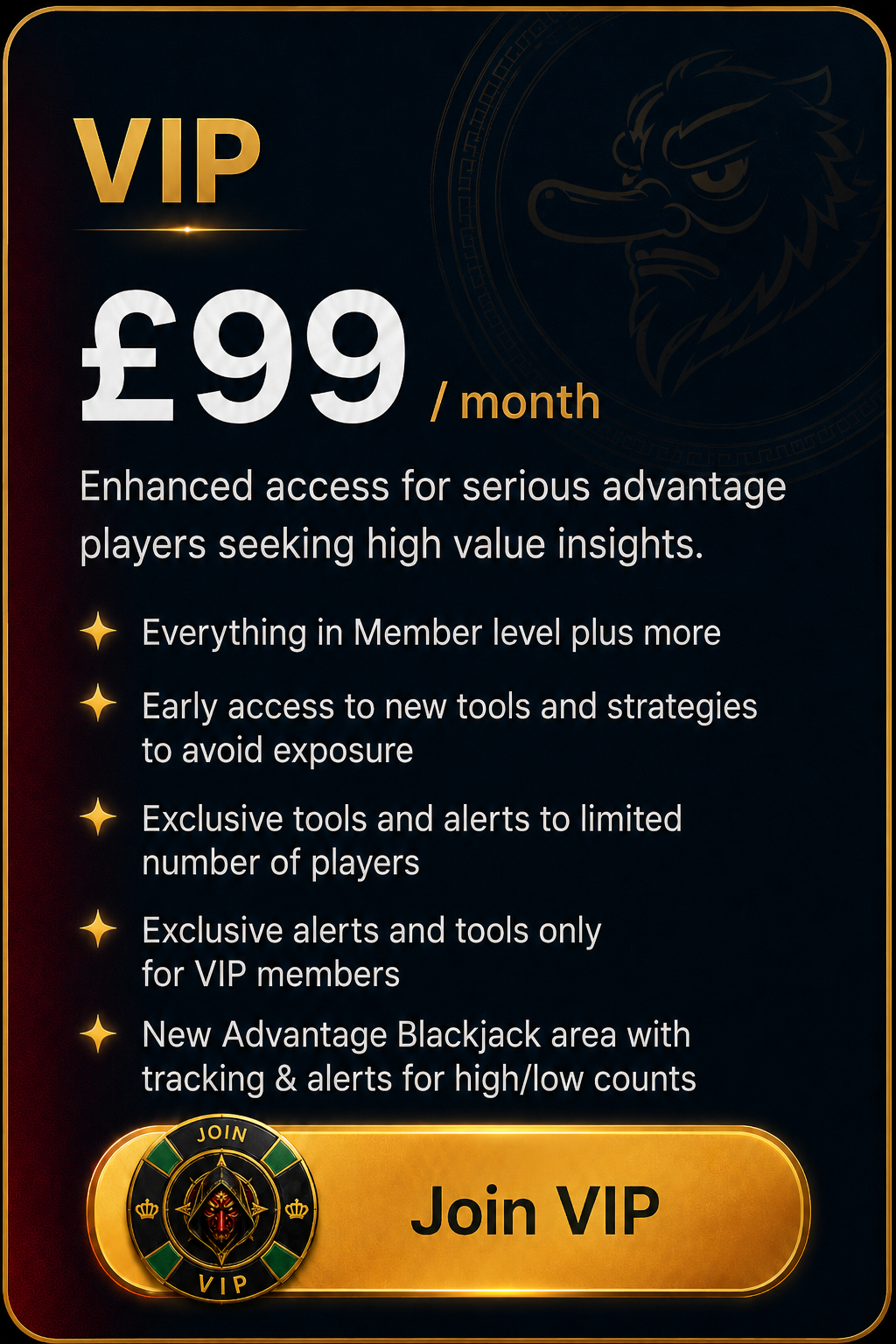 VIP £99 per month