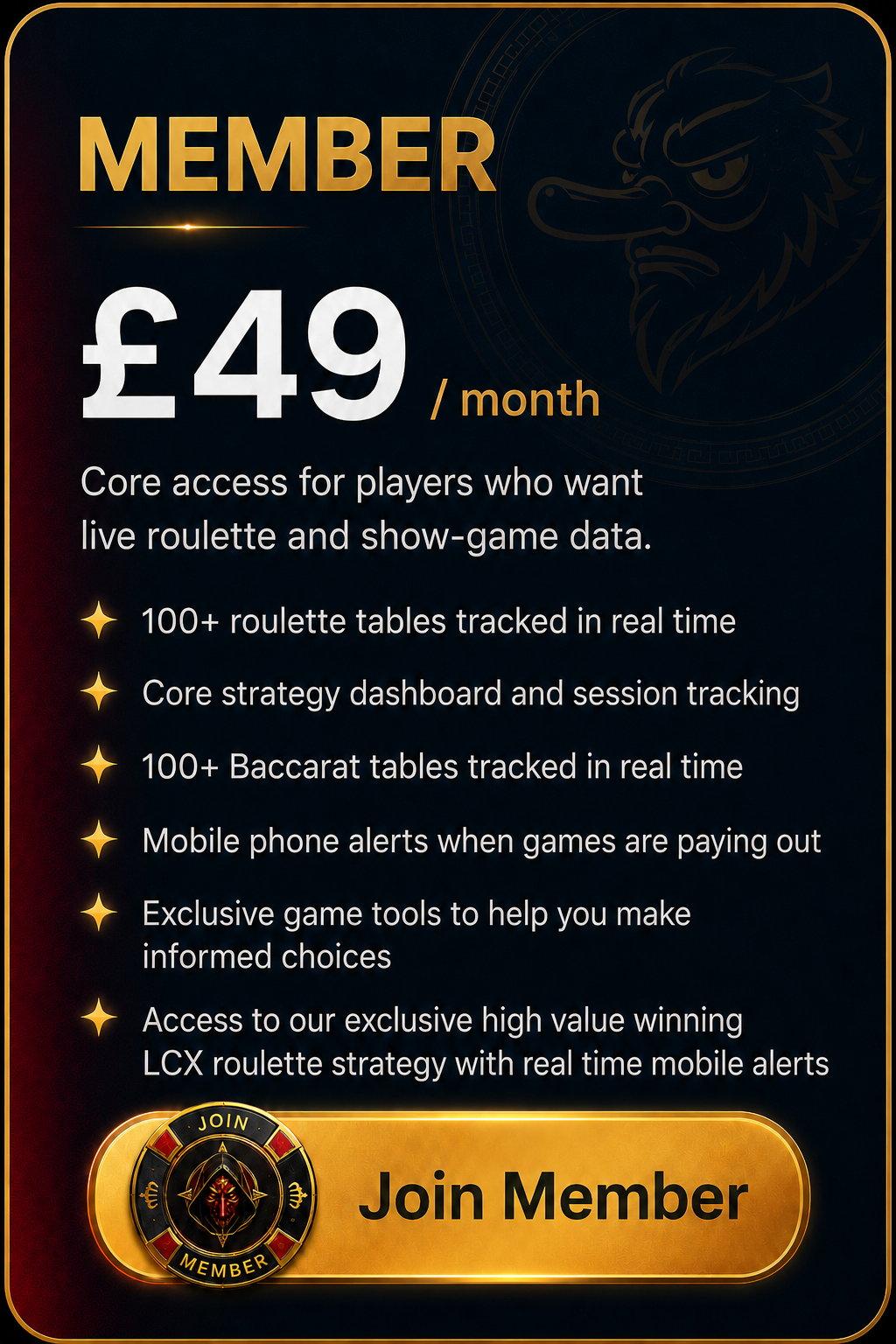 Member £49 per month
